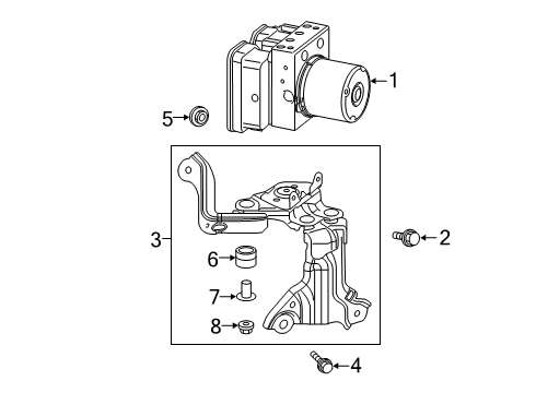 2019 Toyota RAV4 Anti-Lock Brakes Diagram