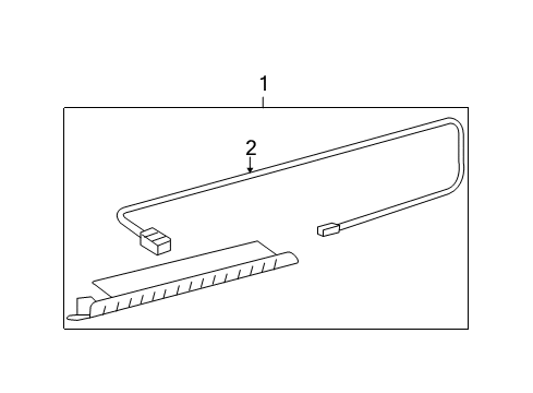 2008 Toyota Yaris High Mount Lamps Diagram 3 - Thumbnail