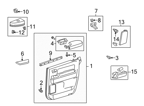 2008 Toyota Tundra Rear Door Diagram 8 - Thumbnail