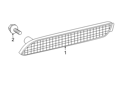 2008 Scion xD Rear Reflector Diagram