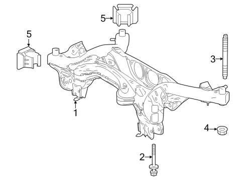 2023 Toyota GR Corolla Suspension Mounting - Rear Diagram