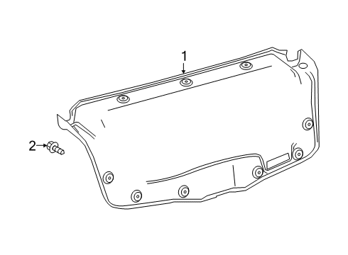 2022 Toyota Corolla Interior Trim - Trunk Diagram