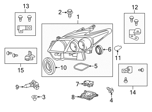 2013 Toyota Prius Computer Sub-Assembly, H Diagram for 81107-47380