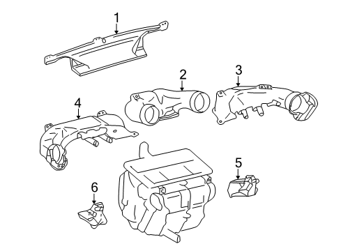 2003 Toyota Celica Ducts Diagram