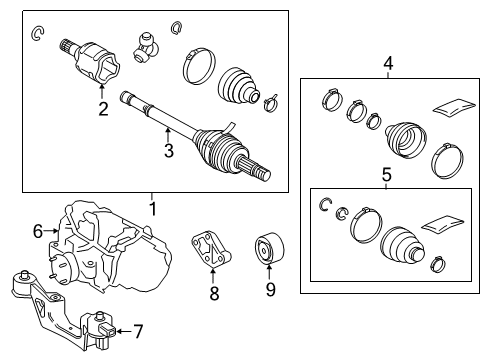 2019 Toyota RAV4 Axle & Differential - Rear Diagram