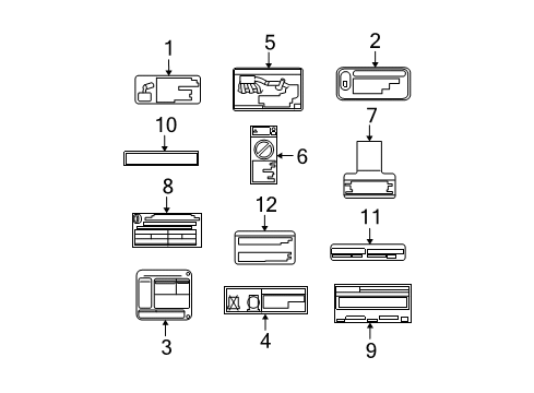 2009 Toyota Avalon Information Labels Diagram