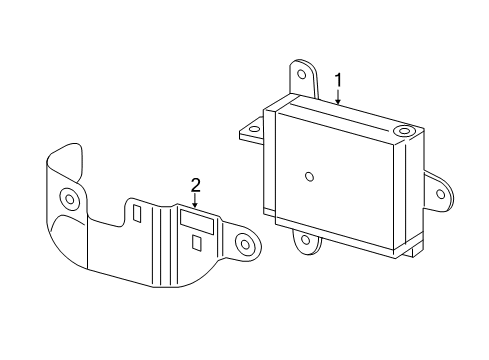 2014 Toyota RAV4 Blind Spot Radar Diagram for 88162-0W190