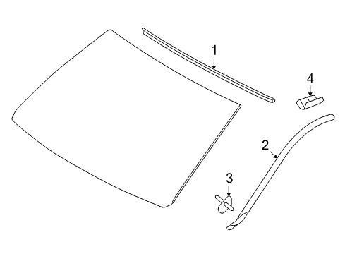 2009 Toyota Land Cruiser Reveal Moldings Diagram