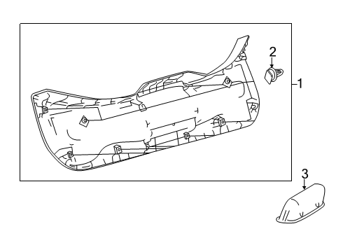 2021 Toyota Corolla Interior Trim - Lift Gate Diagram