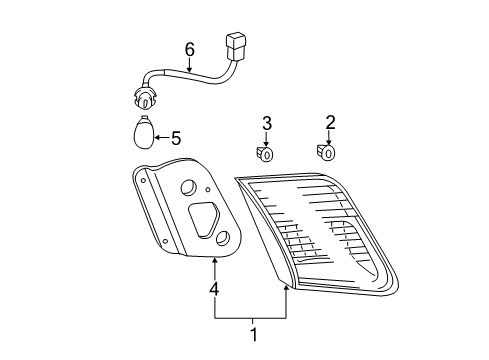 2010 Toyota Camry Backup Lamps Diagram