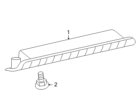 2013 Toyota Highlander High Mount Lamps Diagram