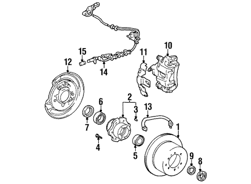 1997 Toyota Land Cruiser Anti-Lock Brakes Diagram