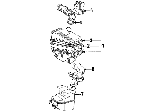 1995 Toyota Celica Air Intake Diagram