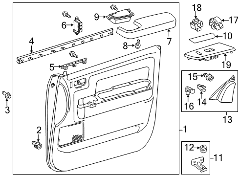 2020 Toyota Tundra Rear Door Diagram 2 - Thumbnail