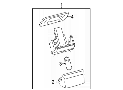 2023 Toyota Corolla Cross License Lamps Diagram