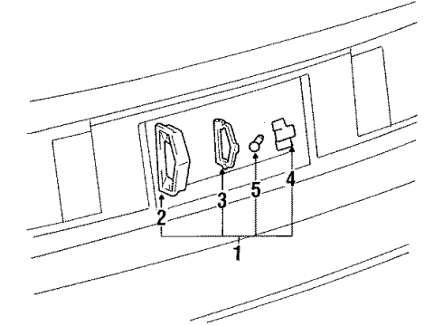 1988 Toyota Supra License Lamps Diagram