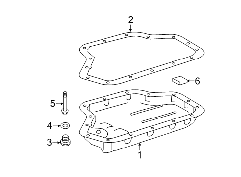 2012 Scion iQ Pan Sub-Assembly, TRANSM Diagram for 35106-74020