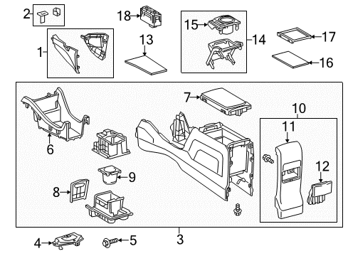 2012 Toyota Prius V Holder Sub-Assembly, Ins Diagram for 55604-47010-B0