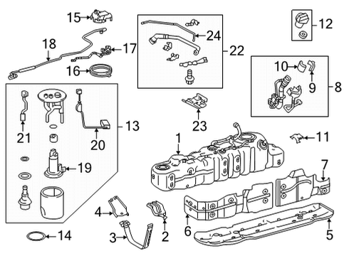 2024 Toyota Tundra Fuel System Components Diagram