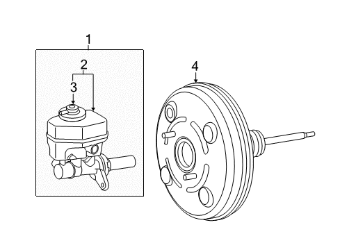 2016 Toyota 4Runner Vacuum Booster Diagram 1 - Thumbnail