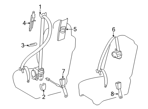 2021 Toyota Tundra Front Seat Belts Diagram 2 - Thumbnail