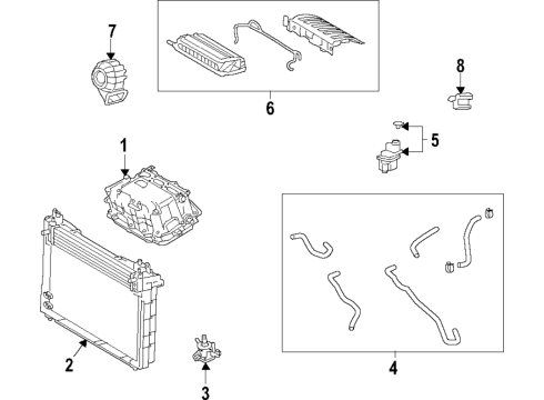 2019 Toyota Avalon Hybrid Components, Battery, Cooling System Diagram