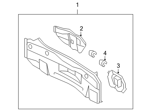 2010 Scion xB Reinforcement, Body Lower Back LH Diagram for 58384-12200