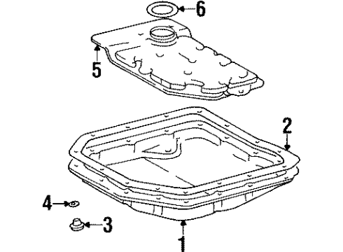 1995 Toyota Celica Automatic Transmission, Maintenance Diagram 1 - Thumbnail