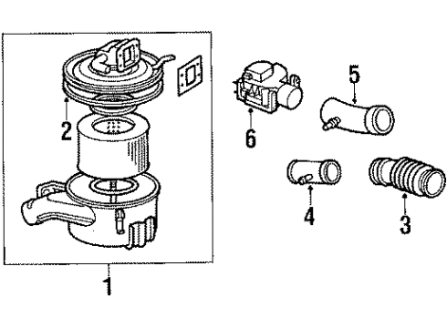 1984 Toyota Land Cruiser Air Inlet Diagram