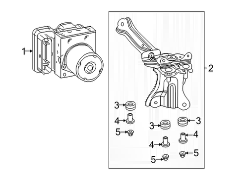 2023 Toyota Corolla Cross ABS Components Diagram