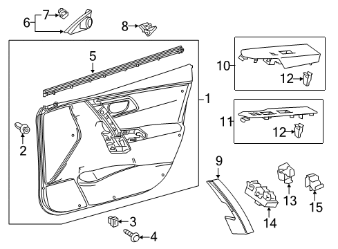 2016 Scion iM WEATHERSTRIP, Front Door Diagram for 68172-12291