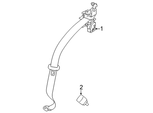 2023 Toyota GR86 Seat Belt Diagram