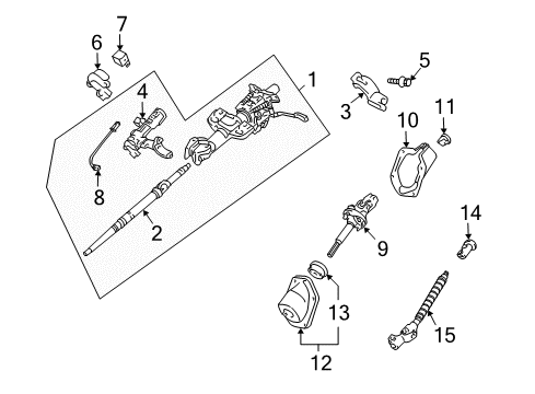 2008 Toyota FJ Cruiser Cover, Steering Column Hole Diagram for 45253-35350