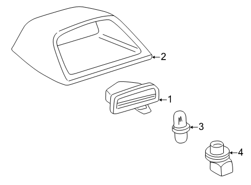 2002 Toyota Corolla Cover, Center Diagram for 81574-02070-E0