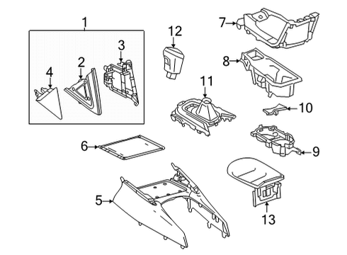 2022 Toyota Corolla Cross HOLDER ASSY, INSTRUM Diagram for 55620-0A100