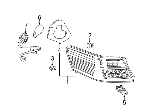 2010 Toyota Camry Combination Lamps Diagram 2 - Thumbnail