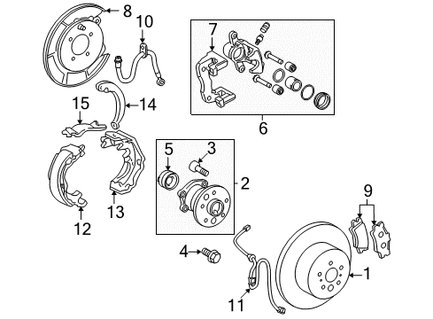 Lever, Parking Brake Shoe, Passenger Side Diagram for 47611-20030