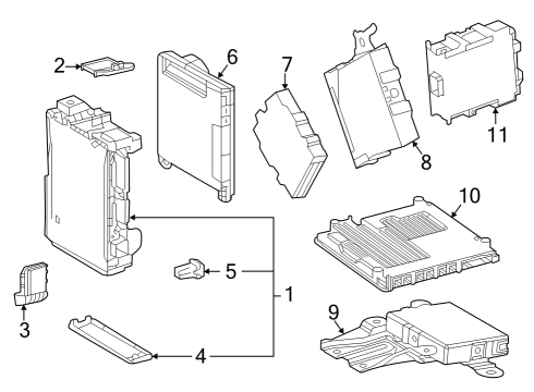 2023 Toyota bZ4X BRACKET, JUNCTION BL Diagram for 82673-42330