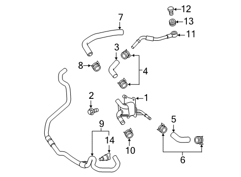 2019 Toyota RAV4 Trans Oil Cooler Diagram