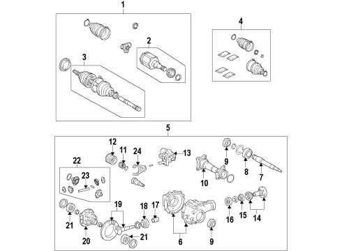 2009 Toyota Tundra Final Gear Kit, Differential, Front Diagram for 41201-80483