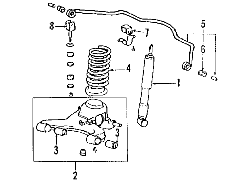 1984 Toyota Celica Arm Sub-Assembly, Rear Sus Diagram for 48707-22923