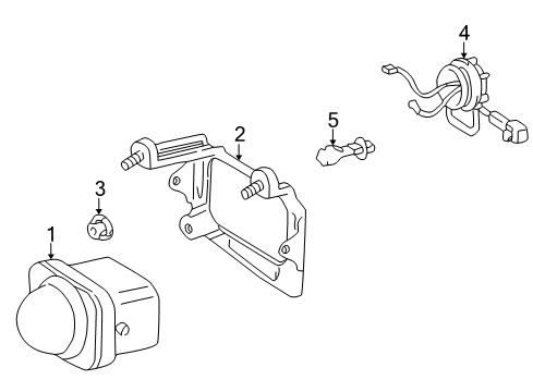 2003 Toyota Celica Bulbs Diagram 1 - Thumbnail