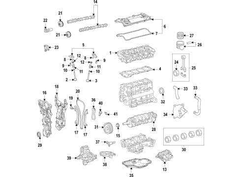 2021 Toyota Sienna Chain Sub-Assembly, NO.2 Diagram for 13507-F0010