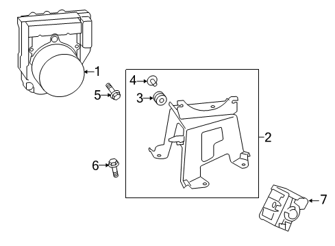 2019 Toyota Highlander Anti-Lock Brakes Diagram