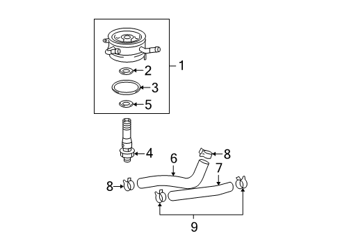 2004 Toyota Tacoma Oil Cooler Diagram 1 - Thumbnail