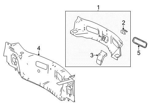 2017 Toyota RAV4 Panel Sub-Assembly, Body Diagram for 58307-0R031