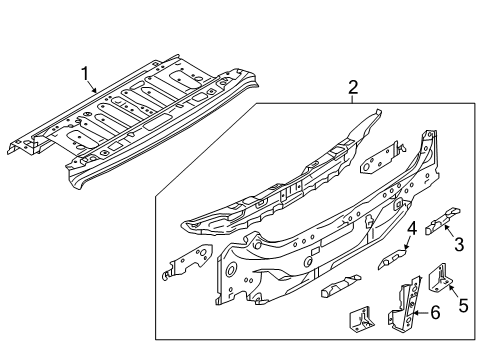 2020 Toyota Yaris Rear Body Diagram 2 - Thumbnail