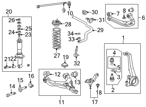 1999 Toyota 4Runner Spring, Front Coil, LH Diagram for 48131-35320