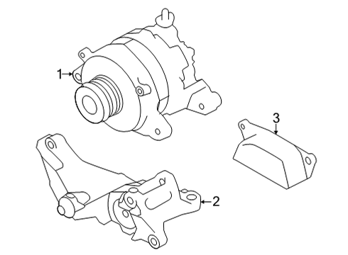 2023 Toyota GR86 BRKT-ALTNTR Diagram for SU003-09593