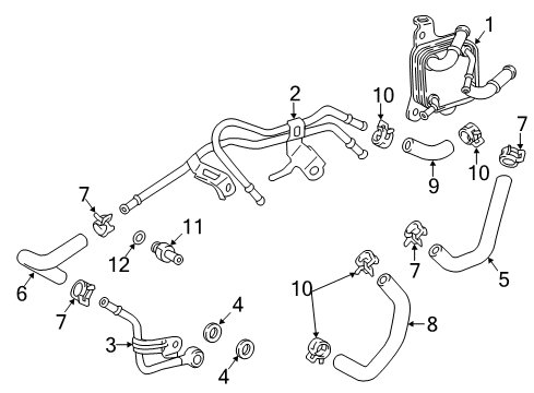 2020 Toyota Camry Trans Oil Cooler Diagram 2 - Thumbnail